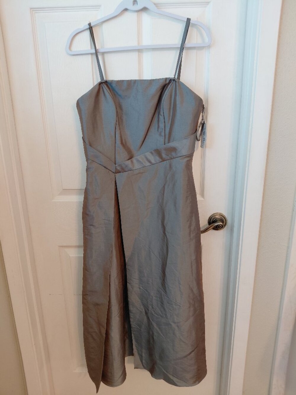NWT DaVinci Mid Dress Spaghetti Straps Spring Wedding Bridesmaid Formal Size 12
